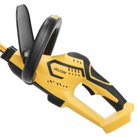 เครื่องตัดแต่งพุ่มไม้ไร้สาย (พร้อมแบตเตอรี่) DELTON รุ่น MKT-520T TURBO FORCE 20V 12AH_2